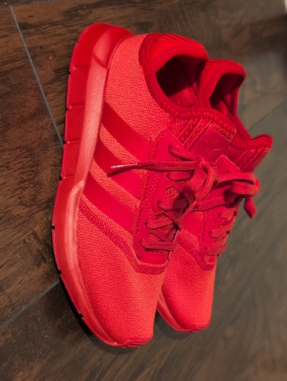 adidas Women's  Red Athletic Sneakers - Bold All-Red Design
